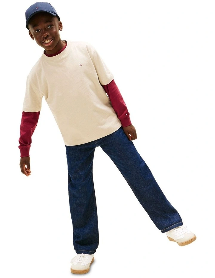 Boys 3-7 Faded Graphic Tee in Beige image 5