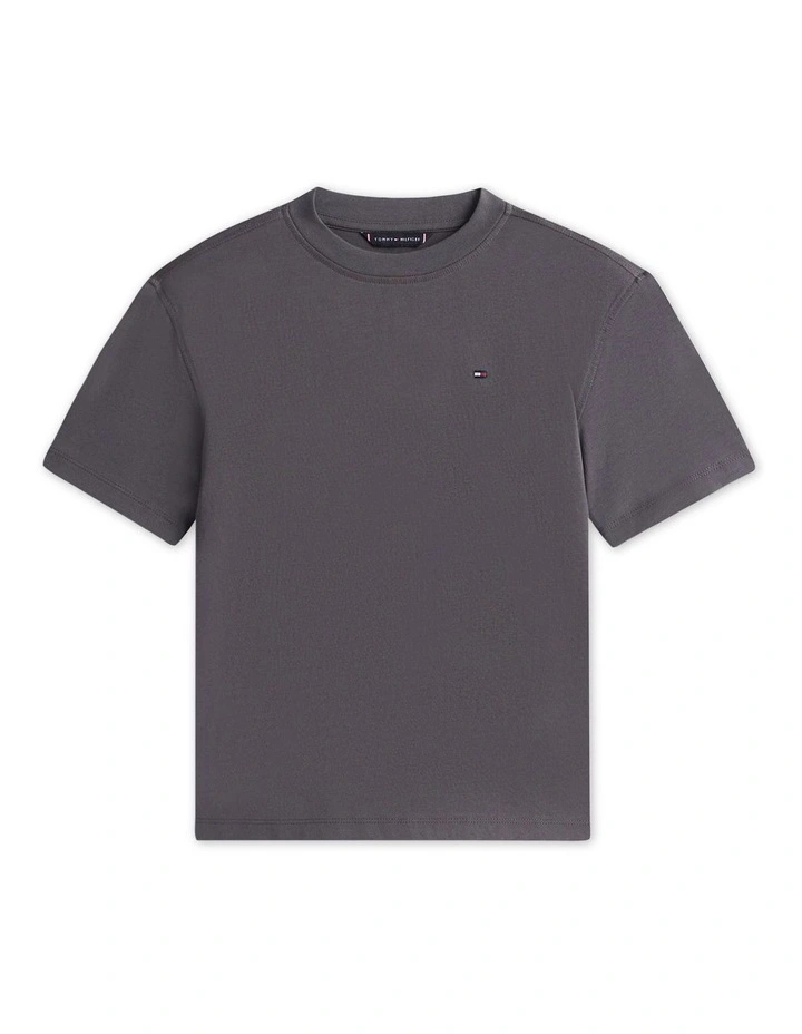Faded Graphic Tee (8-16 Years) in Grey image 6