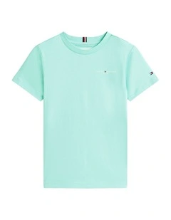 Kids Unisex Logo Crew Neck T-Shirt (3-7 Years) in Ocean Spray