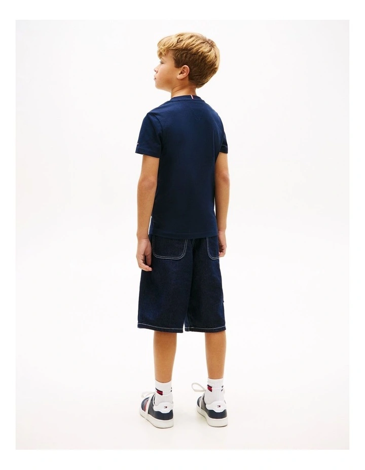 Boys Basketball Graphic T-Shirt (8-16 Years) in Blue image 4
