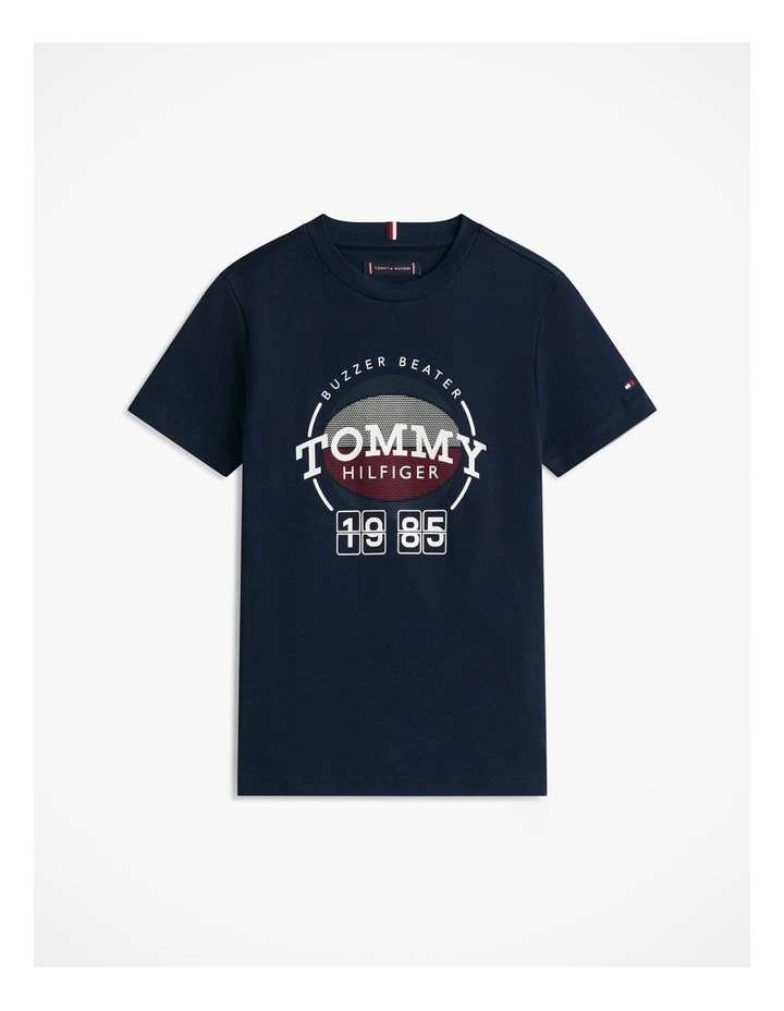 Boys Basketball Graphic T-Shirt (8-16 Years) in Blue image 5