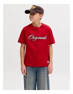 Nantucket Branded T-Shirt in Red