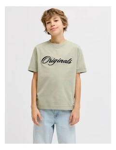 Nantucket Branded T-Shirt in Light Green