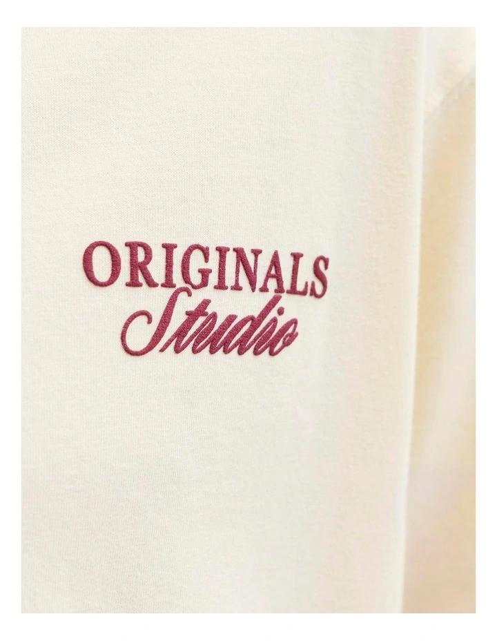 Norrebro Typo T-shirt in Cream image 3