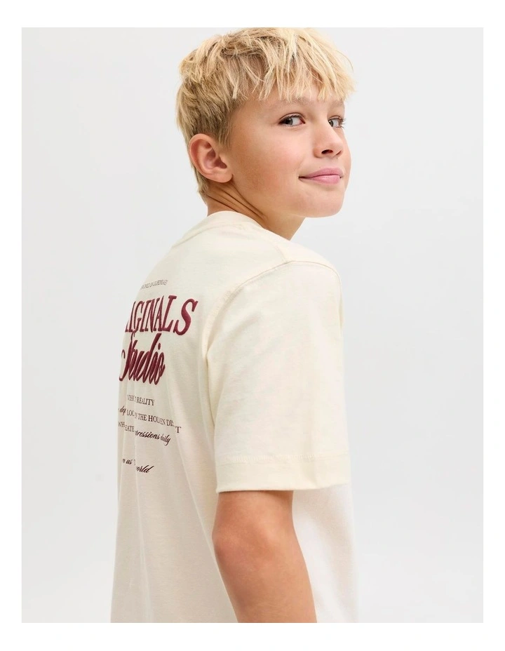 Norrebro Typo T-shirt in Cream image 5