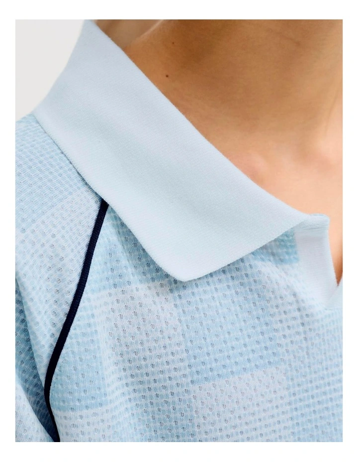 Breeze Football Mesh Tee in Light Blue image 3