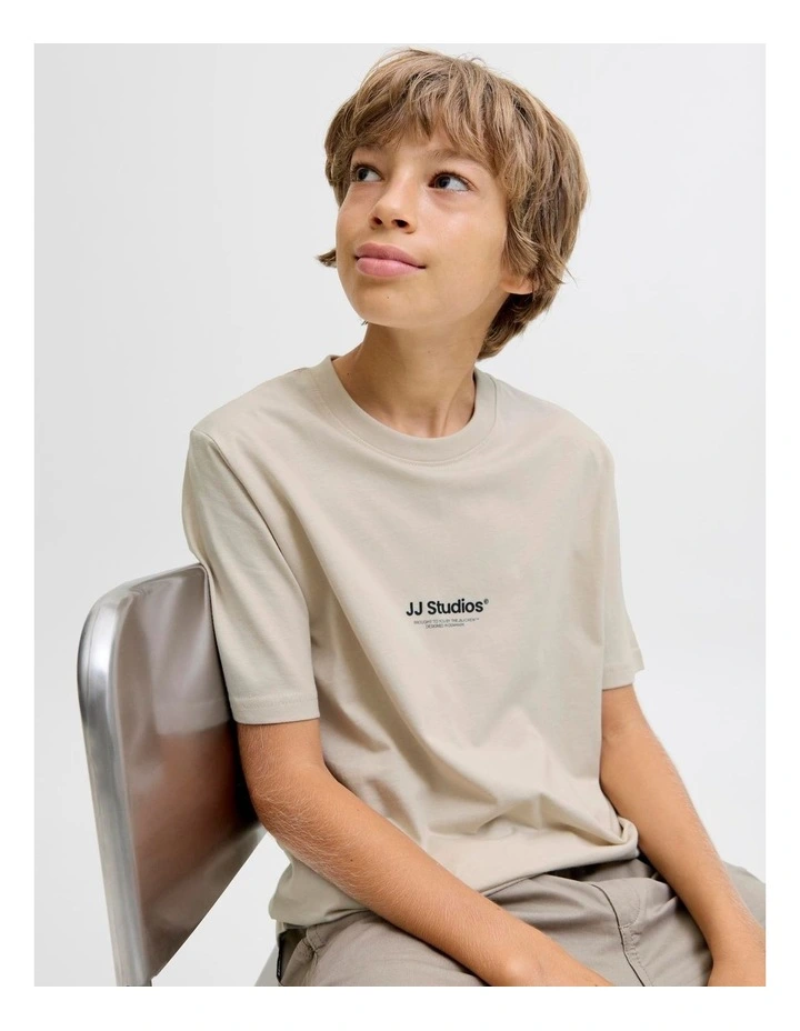 Soho Cotton T-shirt in Beige image 2