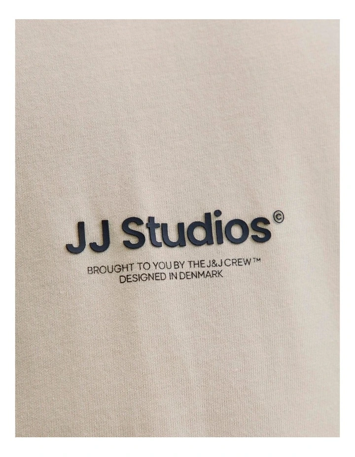 Soho Cotton T-shirt in Beige image 3