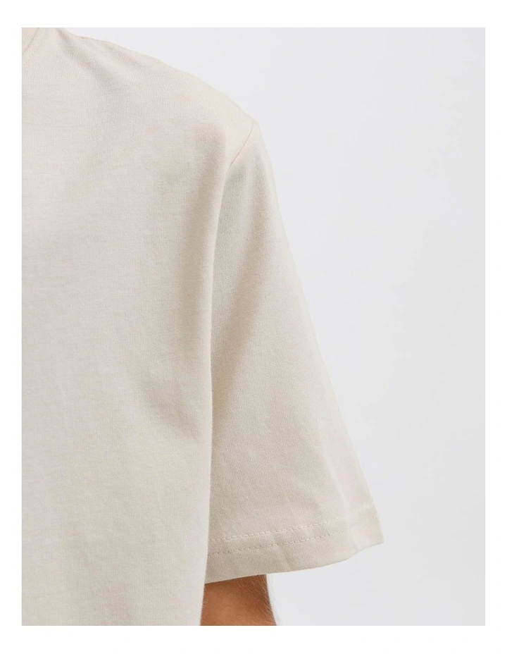 Soho Cotton T-shirt in Beige image 6