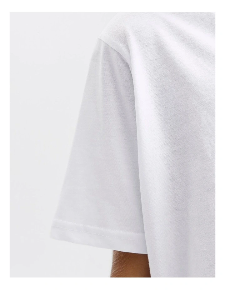 Soho Cotton T-shirt in White image 6