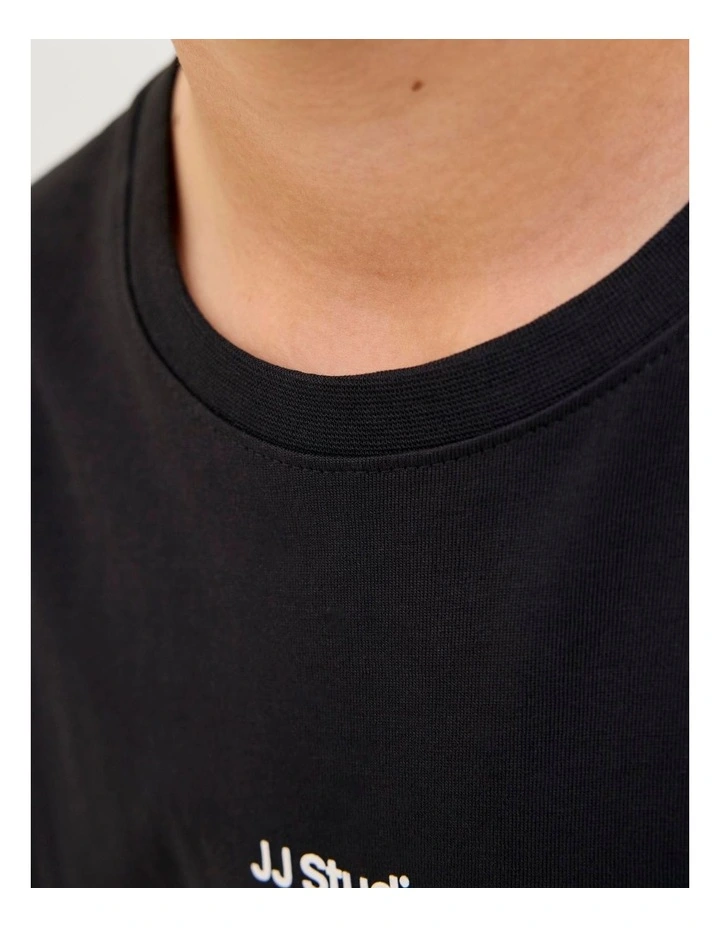 Soho Cotton T-shirt in Black image 5