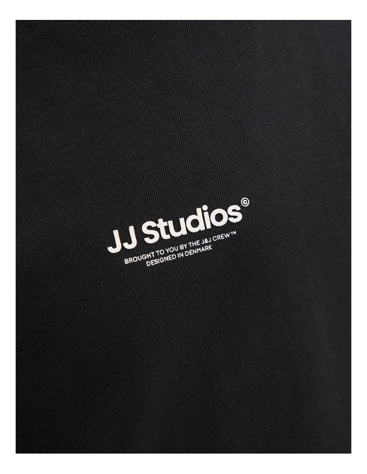 Soho Cotton T-shirt in Black image 6