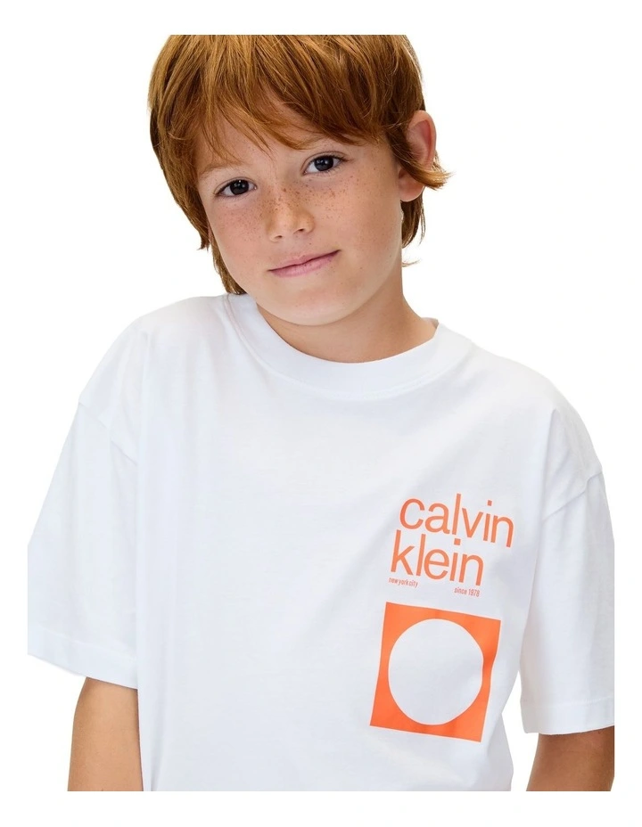 City Scene Relaxed Short Sleeve T-shirt (8-16 Years) in Bright White image 3