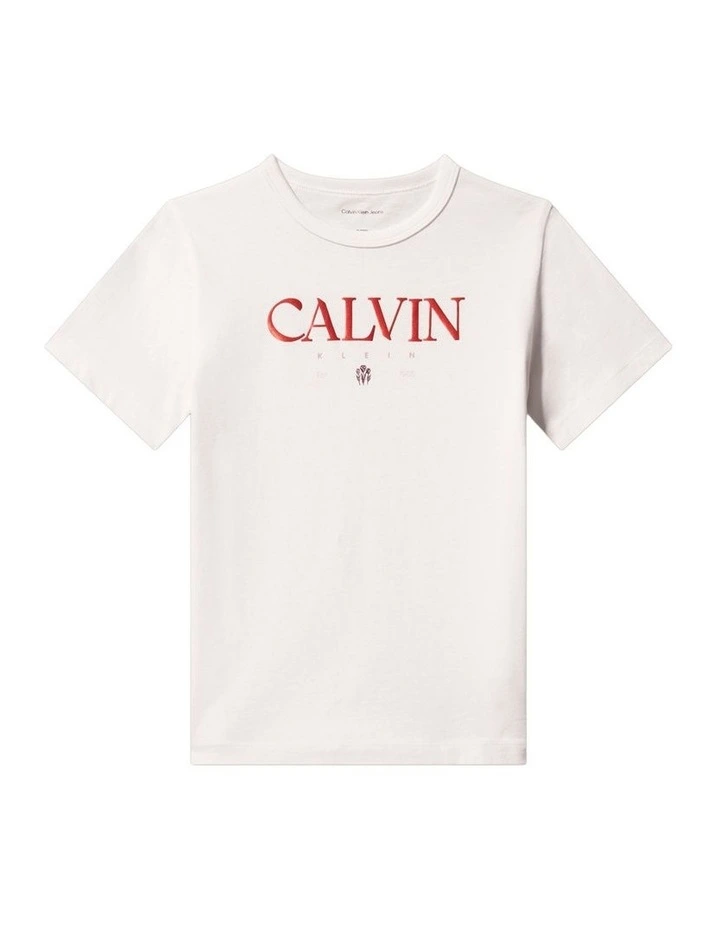 Multi Colour Short Sleeve T-shirt (8-16 Years) in White image 1