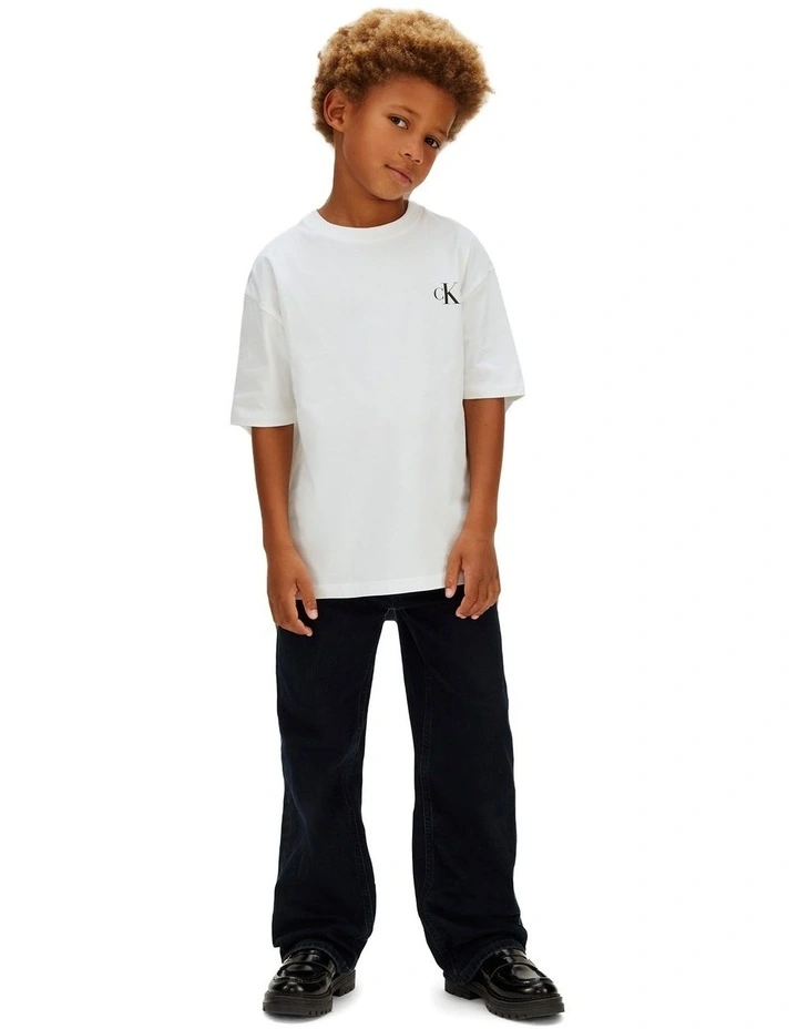 Bridge Back Graphic Short Sleeve T-shirt (8-16 Years) in White image 1