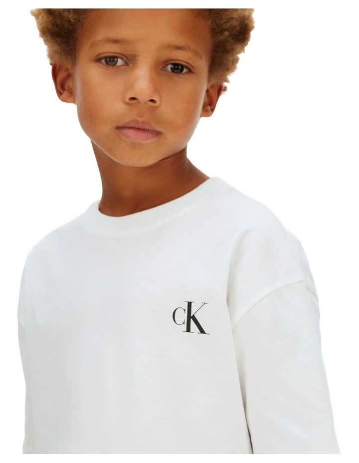 Bridge Back Graphic Short Sleeve T-shirt (8-16 Years) in White image 5