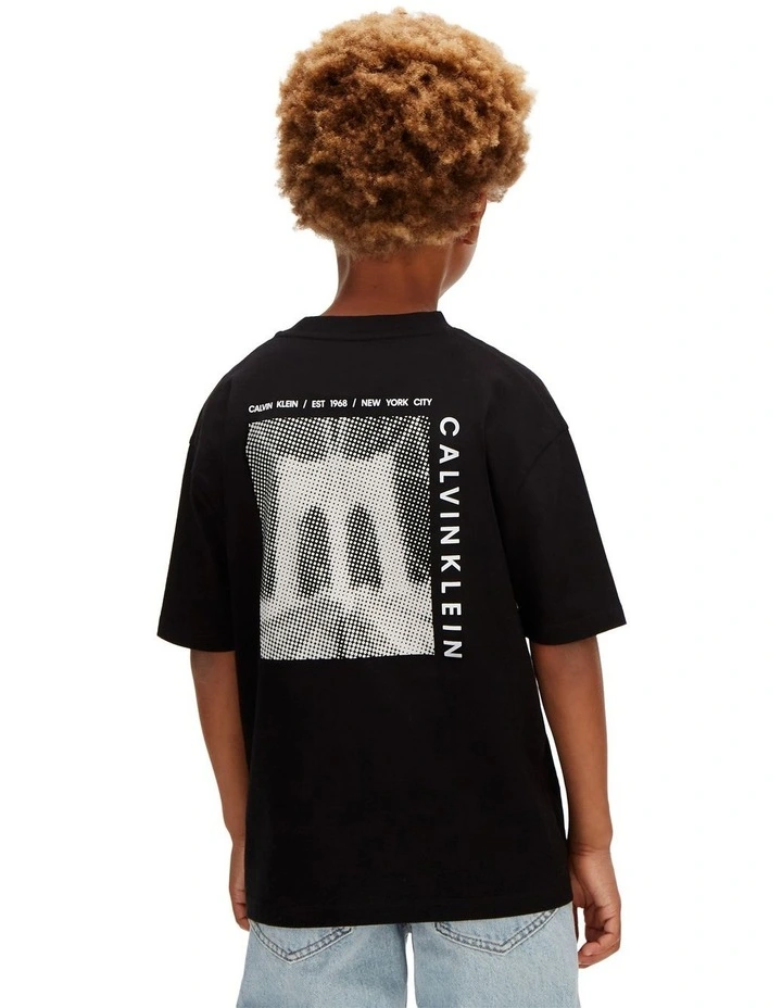 Bridge Back Graphic Short Sleeve T-shirt (8-16 Years) in Black image 2