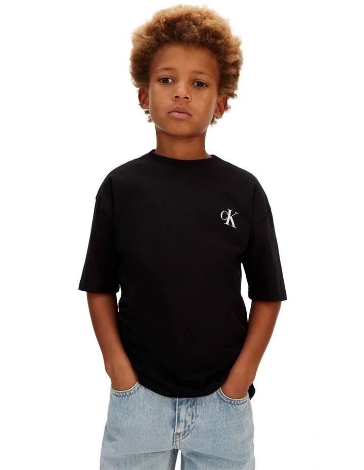 Bridge Back Graphic Short Sleeve T-shirt (8-16 Years) in Black image 3