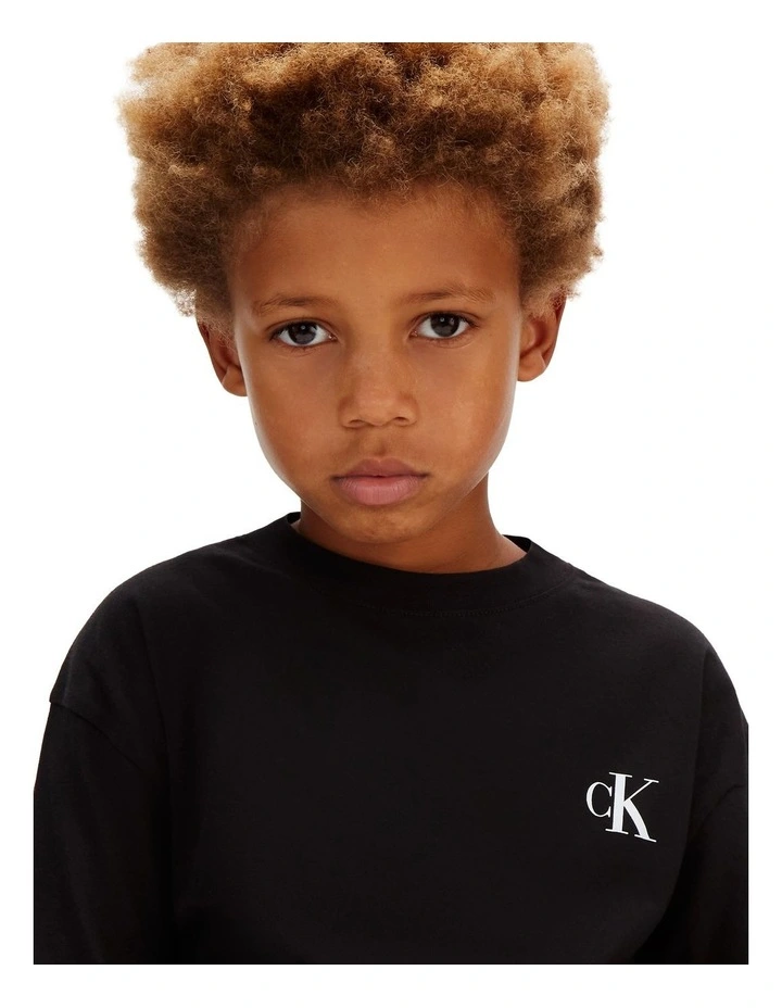 Bridge Back Graphic Short Sleeve T-shirt (8-16 Years) in Black image 4