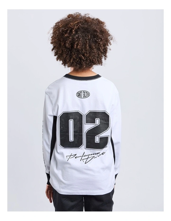 24/7 Longsleeve Tee (3 to 7 Years) in White image 2