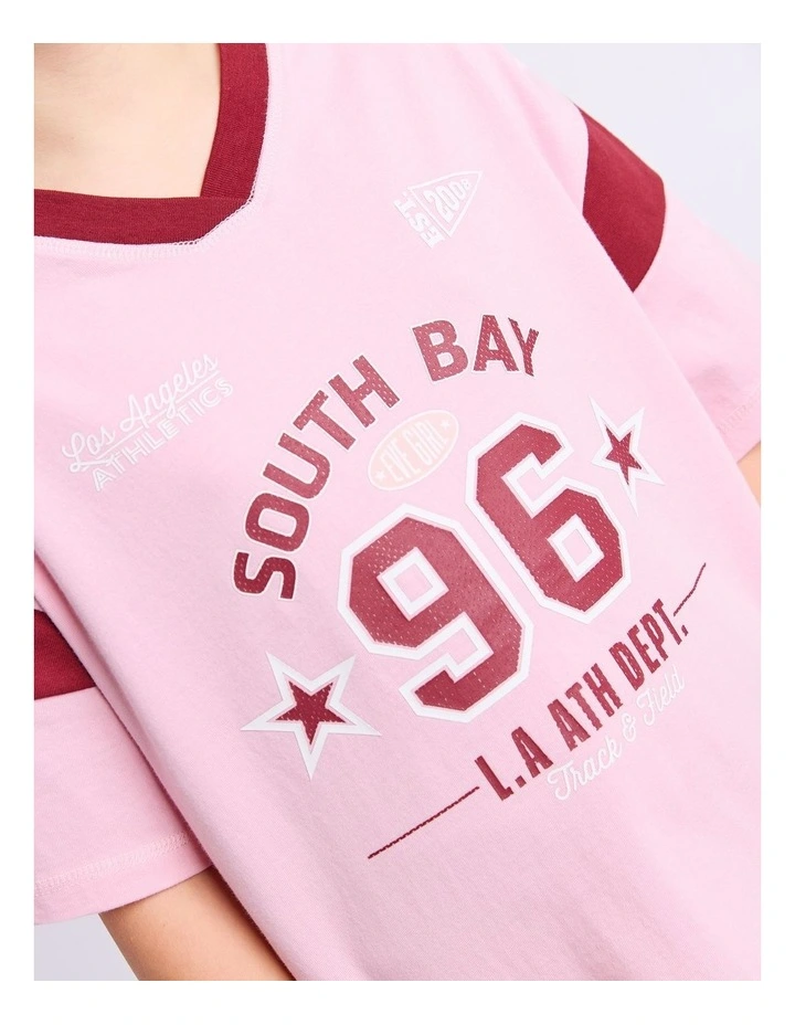 South Bay Jersey (8-16 Years) in Pale Pink image 5
