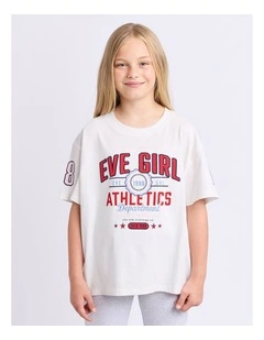 Aths Department Tee 8-16 Years in Vintage White