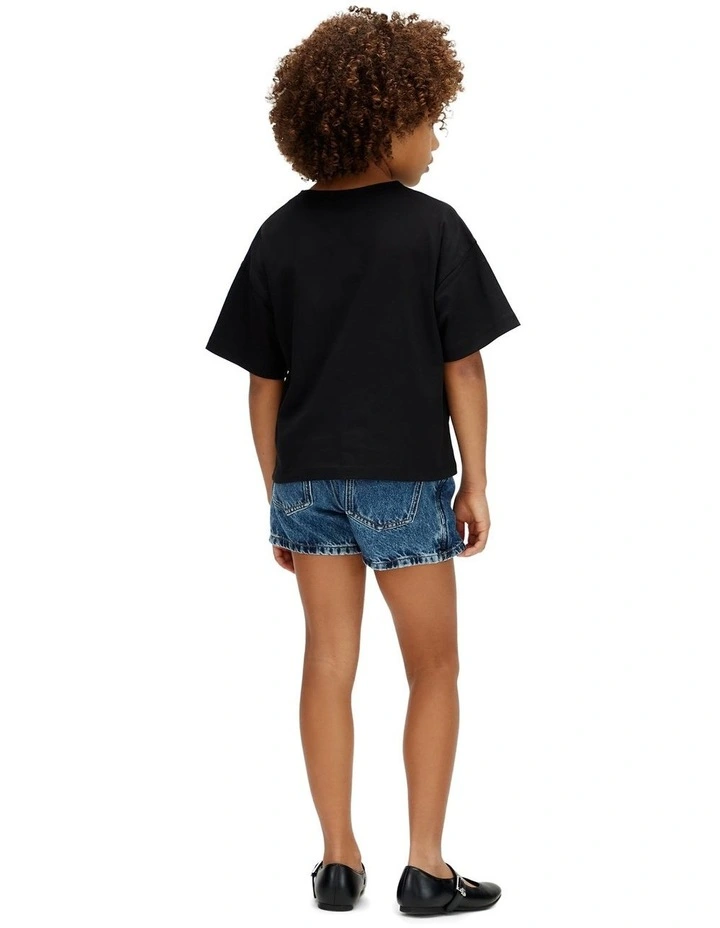 Monologo Short Sleeve T-shirt (8-16 Years) in Black image 2
