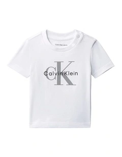 Logo Short Sleeve T-shirt (0-4 Years) in White