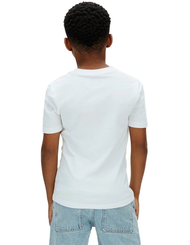 Stacked Logo T-shirt 8-16 Years in Blue image 2