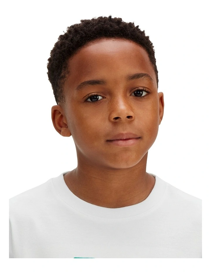 Varsity Logo Short Sleeve T-shirt 8-16 Years in White image 4