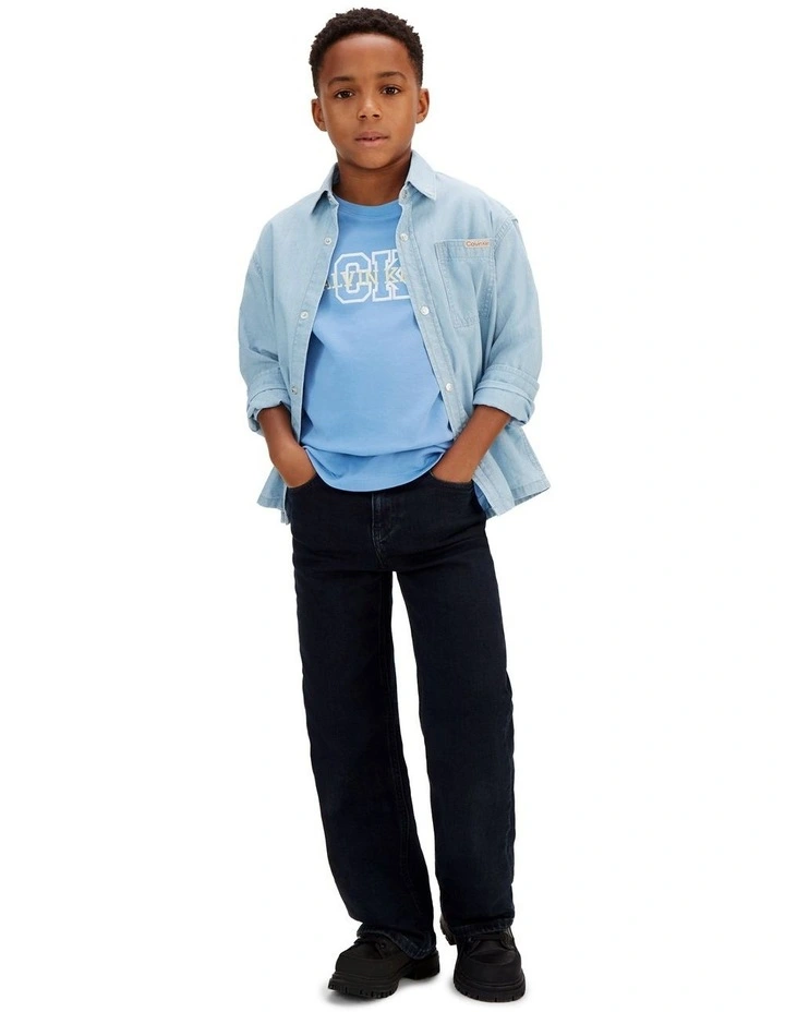 Varsity Logo Short Sleeve T-shirt (8-16 Years) in Provence image 5