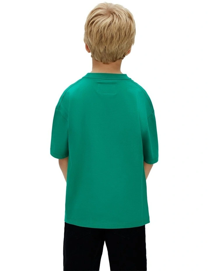 Monogram Logo T-shirt (8-16 Years) in Lush Meadow image 2