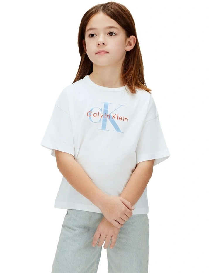 Monologo T-shirt (8-16 Years) in White image 1