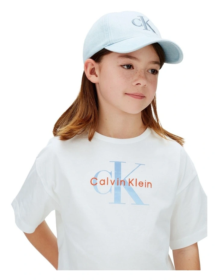 Monologo T-shirt (8-16 Years) in White image 3