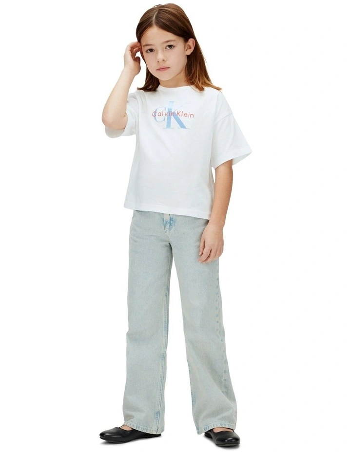 Monologo T-shirt (8-16 Years) in White image 4