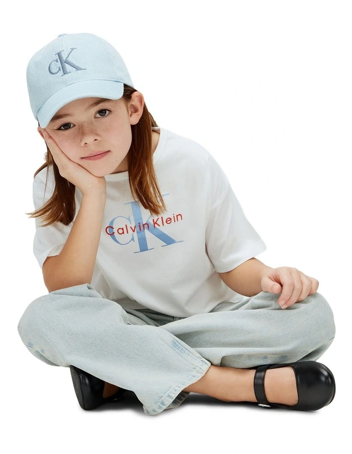 Monologo T-shirt (8-16 Years) in White image 5