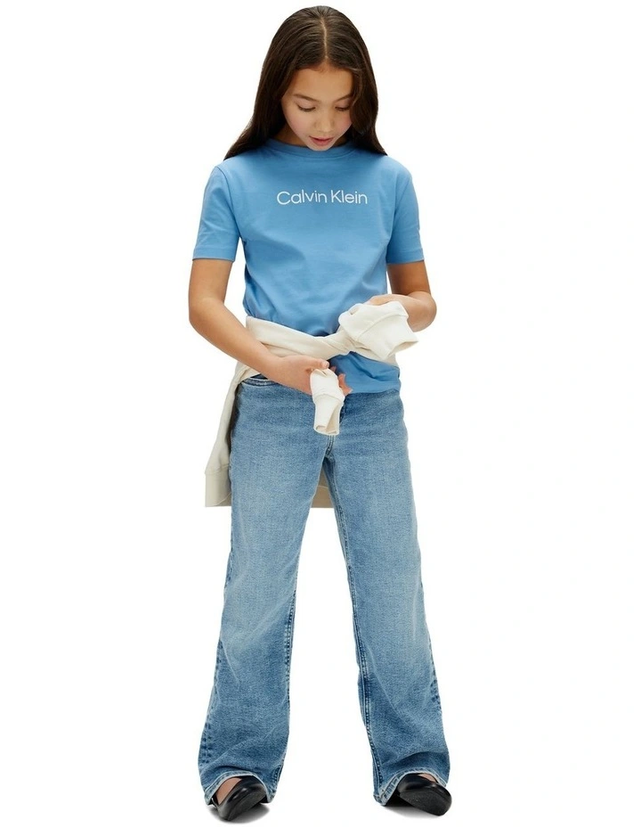 Logo Short Sleeve T-shirt (8-16 Years) in Provence image 5