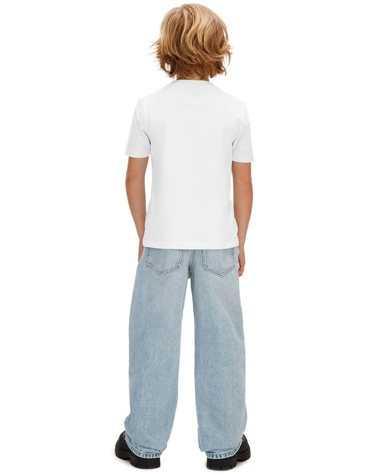 Monologo Short Sleeve T-shirt (8-16 Years) in White image 2