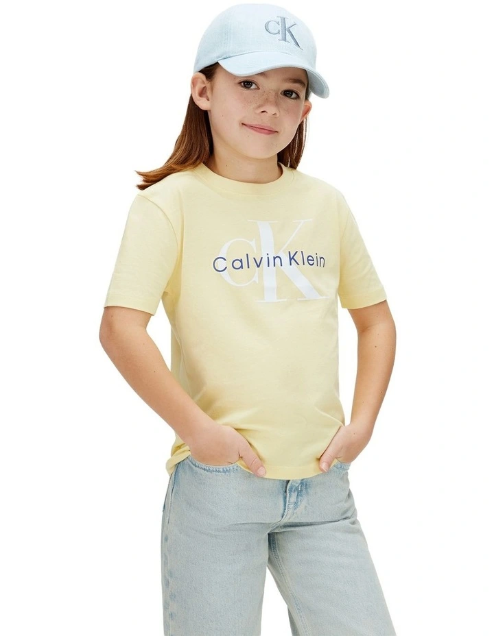 Monologo Short Sleeve T-shirt (8-16 Years) in French Vanilla image 1