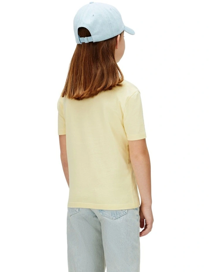 Monologo Short Sleeve T-shirt (8-16 Years) in French Vanilla image 2