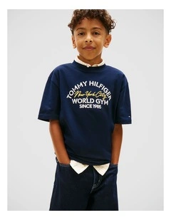 Cotton NYC T-Shirt (8-16 years) in Navy