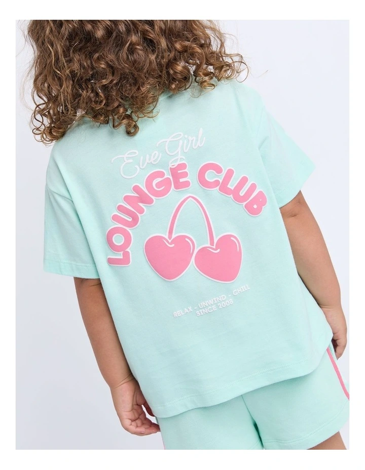 Lounge Club Tee (3-7 Years) in Mint image 4