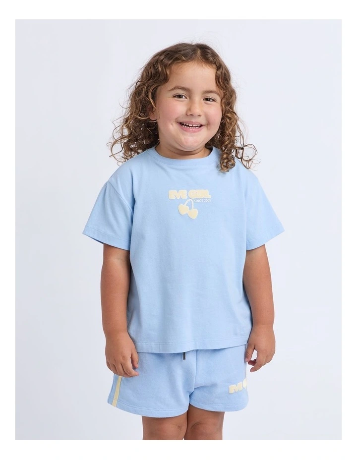 Lounge Club Tee (3-7 Years) in Sky Blue image 1