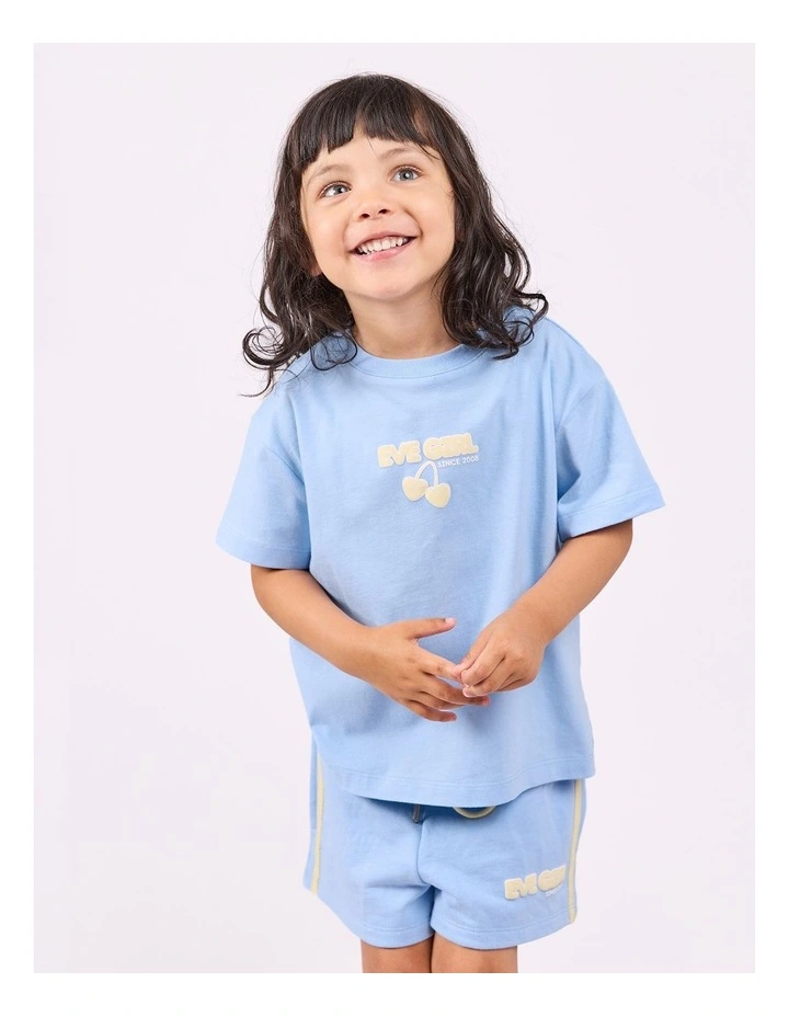 Lounge Club Tee (3-7 Years) in Sky Blue image 2