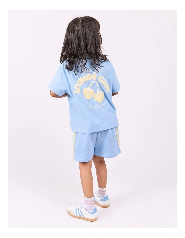 Lounge Club Tee (3-7 Years) in Sky Blue image 3