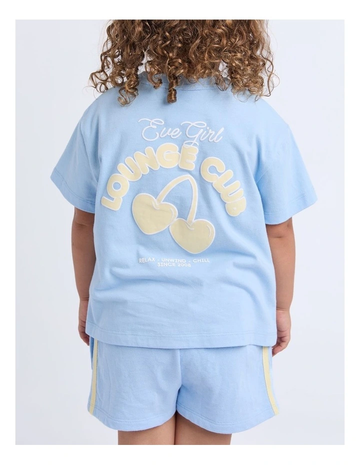Lounge Club Tee (3-7 Years) in Sky Blue image 4