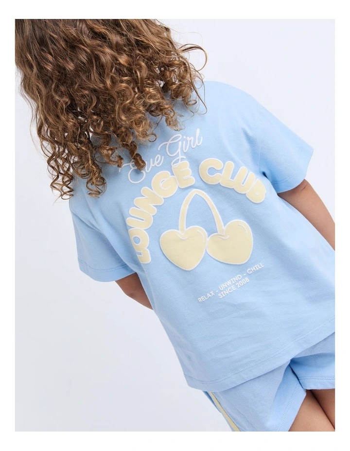 Lounge Club Tee (3-7 Years) in Sky Blue image 6