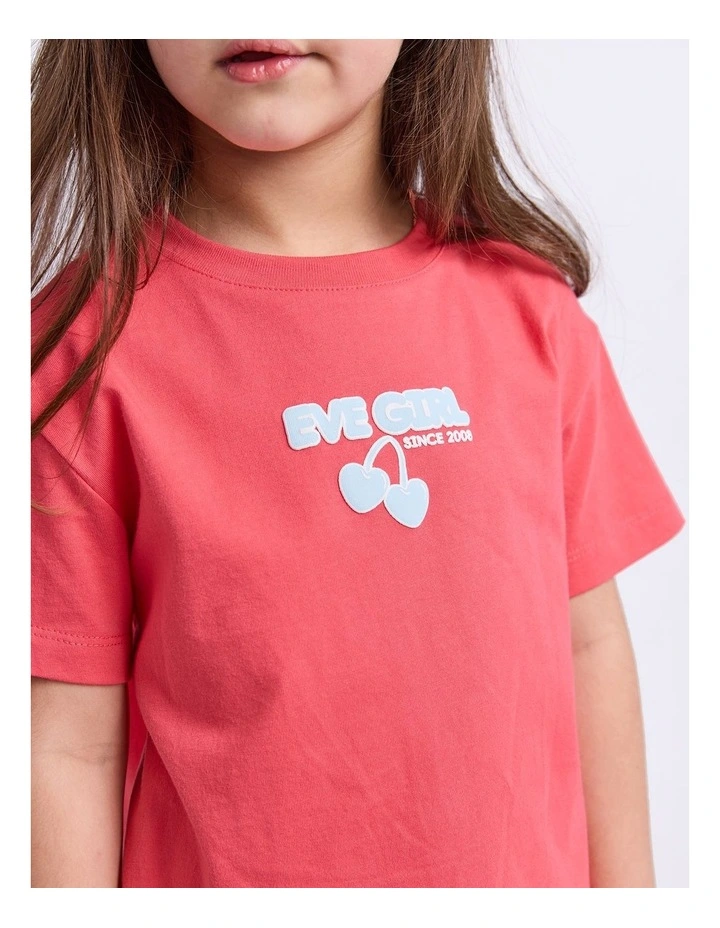 Lounge Club Tee (3-7 Years) in Watermelon image 6