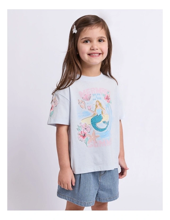 Under the Sea Tee (3-7 Years) in Light Blue image 1
