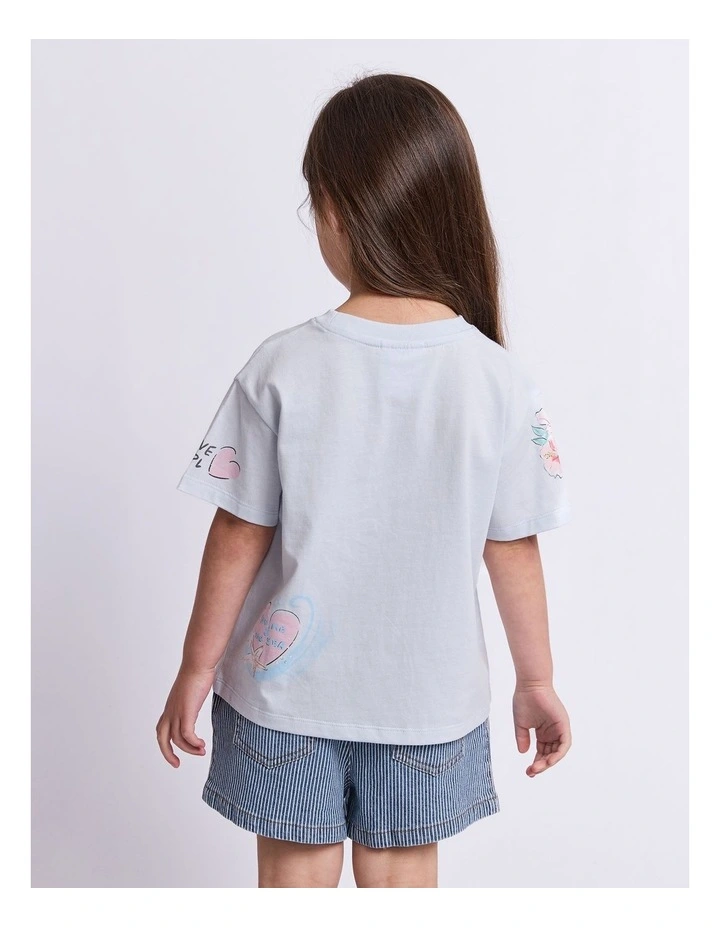 Under the Sea Tee (3-7 Years) in Light Blue image 2